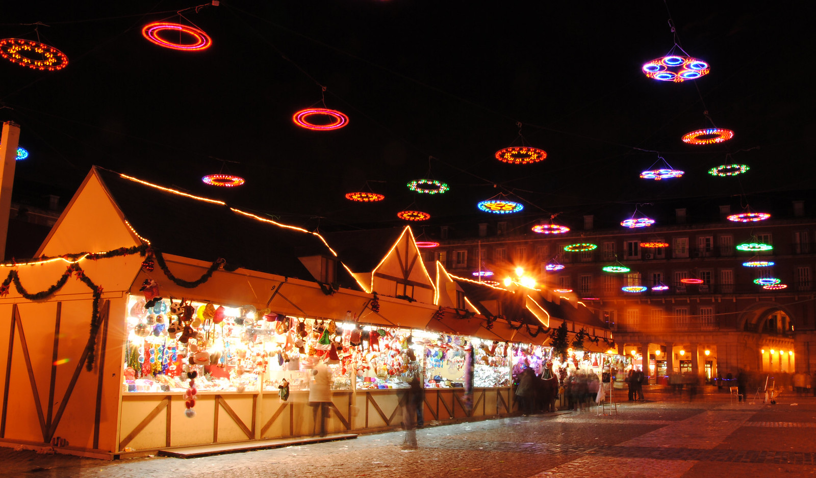 Mercados navideños en España: Plaza mayor de Madrid