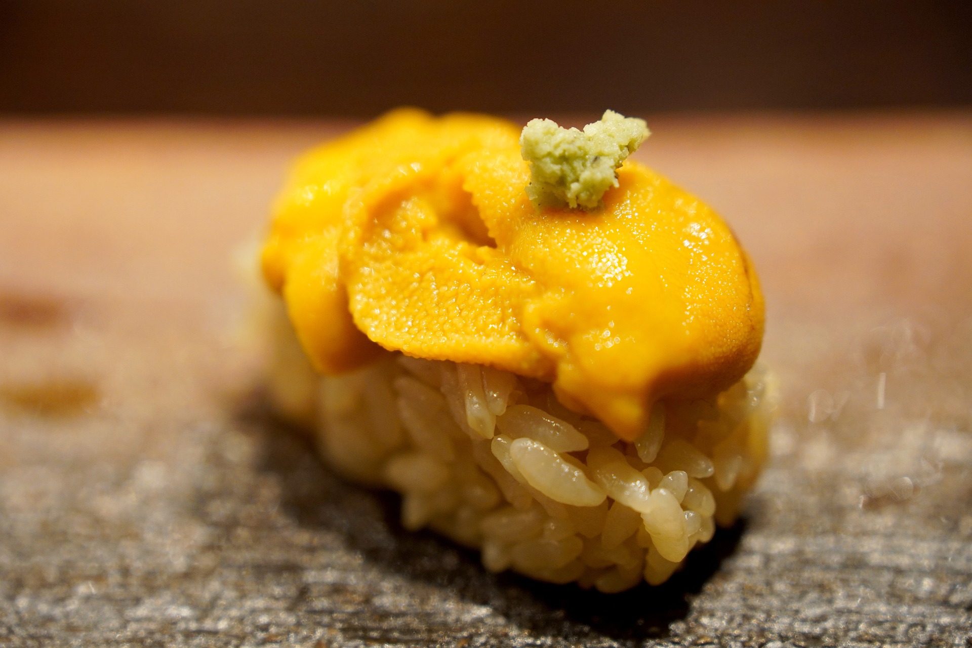 Sushi de erizo de mar